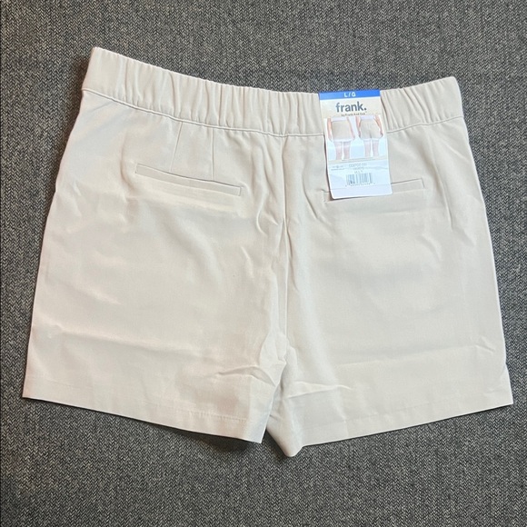 NWT Frank And Oak Beige Skort Shorts sz L Recycled Polyester - Picture 8 of 9
